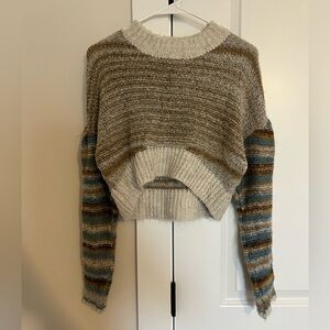 Urban Outfitters Striped Knit Sweater in Earth Tones Size XS